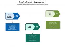 Profit growth measured ppt powerpoint presentation icon topics cpb