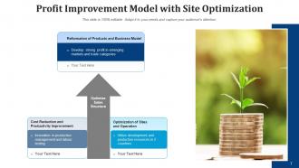 Profit improvement marketing strategy organization management financial