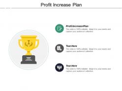 Profit increase plan ppt powerpoint presentation inspiration deck cpb