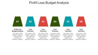 Profit loss budget analysis ppt powerpoint presentation show infographic template cpb
