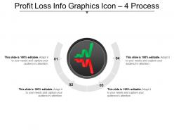 Profit loss info graphics icon 4 process ppt icon