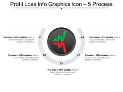 Profit loss info graphics icon 5 process ppt image