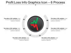 Profit loss info graphics icon 6 process ppt diagram