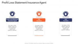 Profit Loss Statement Insurance Agent In Powerpoint And Google Slides Cpb