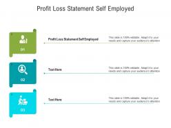 Profit loss statement self employed ppt powerpoint presentation infographics display cpb