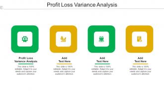 Profit Loss Variance Analysis Ppt PowerPoint Presentation Ideas Format Cpb