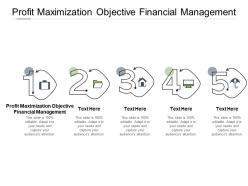 Profit maximization objective financial management ppt powerpoint presentation icon graphics download cpb