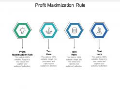 Profit maximization rule ppt powerpoint presentation outline deck cpb