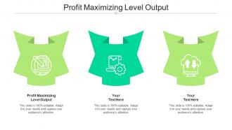 Profit Maximizing Level Output Ppt Powerpoint Presentation Show Aids Cpb