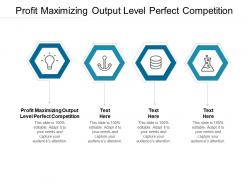 Profit maximizing output level perfect competition ppt powerpoint presentation gallery cpb