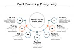 Profit maximizing pricing policy ppt powerpoint presentation portfolio format cpb