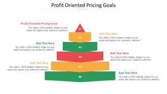 Profit Oriented Pricing Goals Ppt Powerpoint Presentation Infographics Cpb
