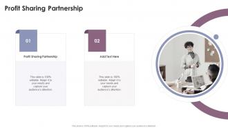 Profit Sharing Partnership In Powerpoint And Google Slides Cpb