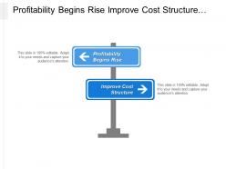 Profitability begins rise improve cost structure operating expenses cpb