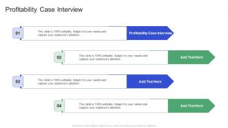 Profitability Case Interview In Powerpoint And Google Slides Cpb