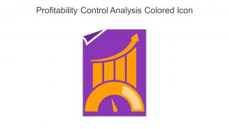 Profitability Control Analysis Colored Icon In Powerpoint Pptx Png And Editable Eps Format