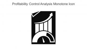 Profitability Control Analysis Monotone Icon In Powerpoint Pptx Png And Editable Eps Format