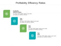 Profitability efficiency ratios ppt powerpoint presentation slides information cpb