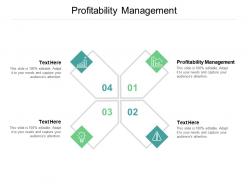 Profitability management ppt powerpoint presentation summary layout cpb