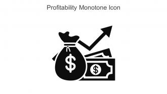 Profitability Monotone Icon In Powerpoint Pptx Png And Editable Eps Format