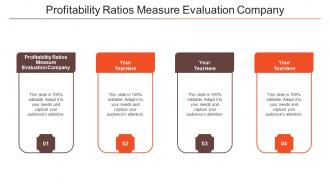 Profitability Ratios Measure Evaluation Company Ppt Powerpoint Presentation Slide Cpb