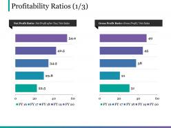 Profitability ratios ppt infographic template