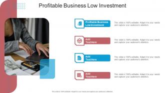 Profitable Business Low Investment In Powerpoint And Google Slides Cpb