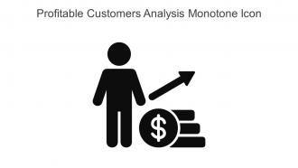 Profitable Customers Analysis Monotone Icon In Powerpoint Pptx Png And Editable Eps Format
