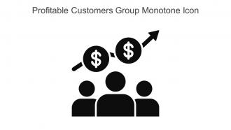 Profitable Customers Group Monotone Icon In Powerpoint Pptx Png And Editable Eps Format