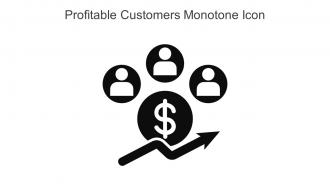 Profitable Customers Monotone Icon In Powerpoint Pptx Png And Editable Eps Format