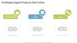 Profitable Digital Products Sell Online In Powerpoint And Google Slides Cpb