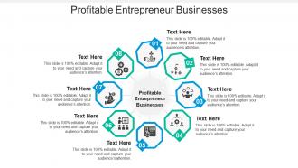 Profitable entrepreneur businesses ppt powerpoint presentation styles picture cpb