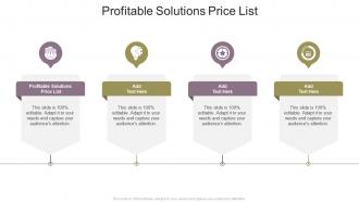 Profitable Solutions Price List In Powerpoint And Google Slides Cpb