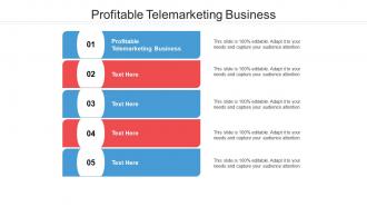 Profitable telemarketing business ppt powerpoint presentation show slide portrait cpb