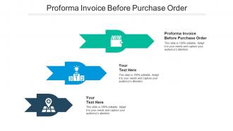 Proforma invoice before purchase order ppt powerpoint presentation good cpb