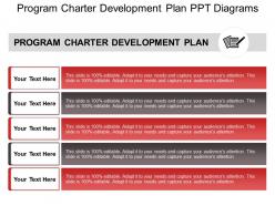 Program Charter Development Plan Ppt Diagrams