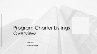 Program Charter Listings PPT PowerPoint AT