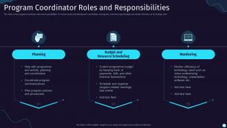 Program Coordinator Roles And Responsibilities