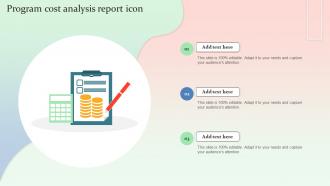 Program Cost Analysis Report Icon
