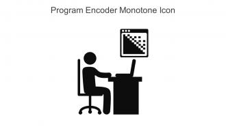 Program Encoder Monotone Icon In Powerpoint Pptx Png And Editable Eps Format