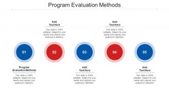 Program Evaluation Methods Ppt Powerpoint Presentation Pictures Layout Cpb