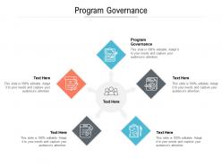 Program governance ppt powerpoint presentation gallery objects cpb