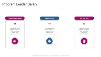 Program Leader Salary In Powerpoint And Google Slides Cpb