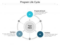Program life cycle ppt powerpoint presentation infographics deck cpb