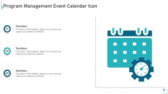 Program Management Event Calendar Icon