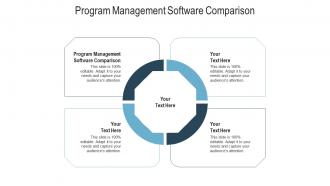 Program management software comparison ppt powerpoint presentation outline infographics cpb