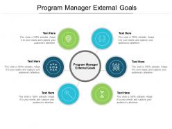 Program manager external goals ppt powerpoint presentation model guidelines cpb
