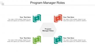 Program Manager Roles Ppt Powerpoint Presentation Inspiration Rules Cpb