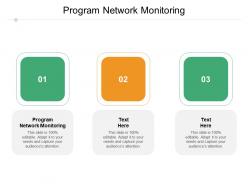 Program network monitoring ppt powerpoint presentation layouts outline cpb
