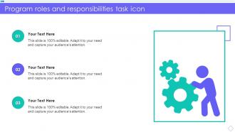 Program Roles And Responsibilities Task Icon